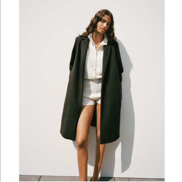 Zara Jackets & Blazers - Zara Coat with Lapel Collar